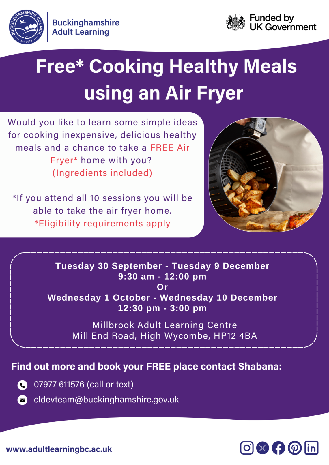 Wycombe Air Fryer Cook 09-2025