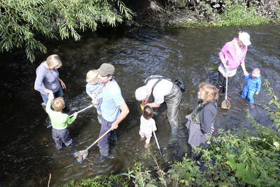 River Dipping - we start them young!