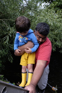 River Dipping - getting down to the water