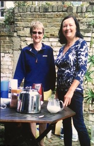 Zena and Laura ready with welcoming coffee