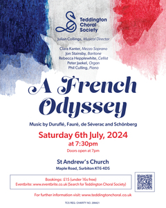 A French Odyssey. Saturday July 6th, 2024. St Andrew's Church, Surbiton