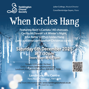 A.16 Christmas Concert December 6th 2025, Landmark Arts Centre, Teddington.