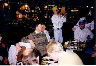 Cambridge Xmas meal 1991 009