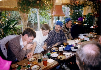 Cambridge Xmas meal 1991 010