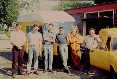 S-T staff at Acton Bridge depot Late 80s or early 90s