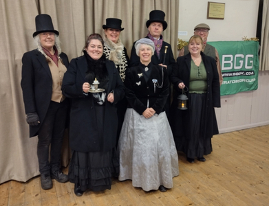 Members of the Parish Council and community dressed up for the event.