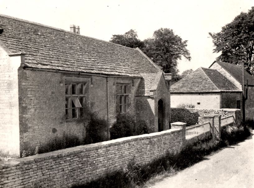 Duntisbourne Abbots - Village School (now Village Hall) - circa 1953 - the year the School closed with just 5 pupils remaining.