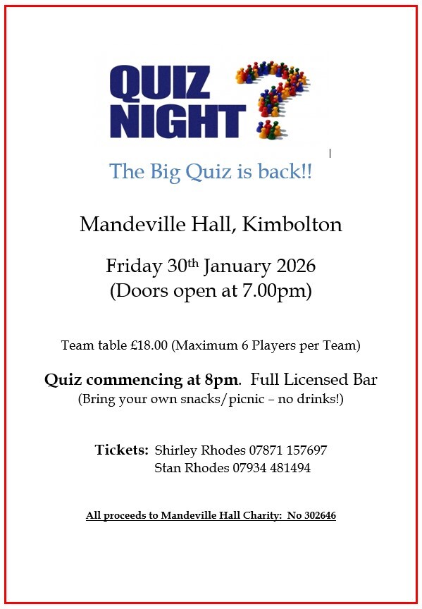 Quiz Night Poster Jan 2026