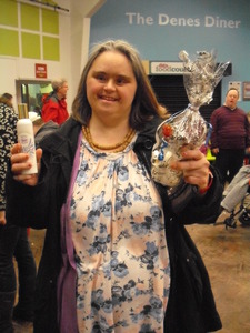 Donna With Her Winnings