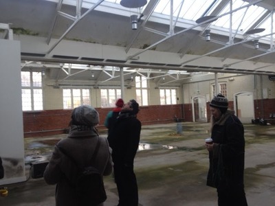 Inside the sorting hall