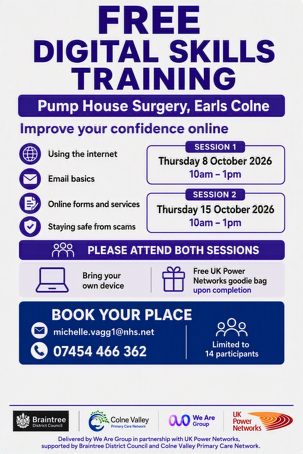 free digital sessions earls colne