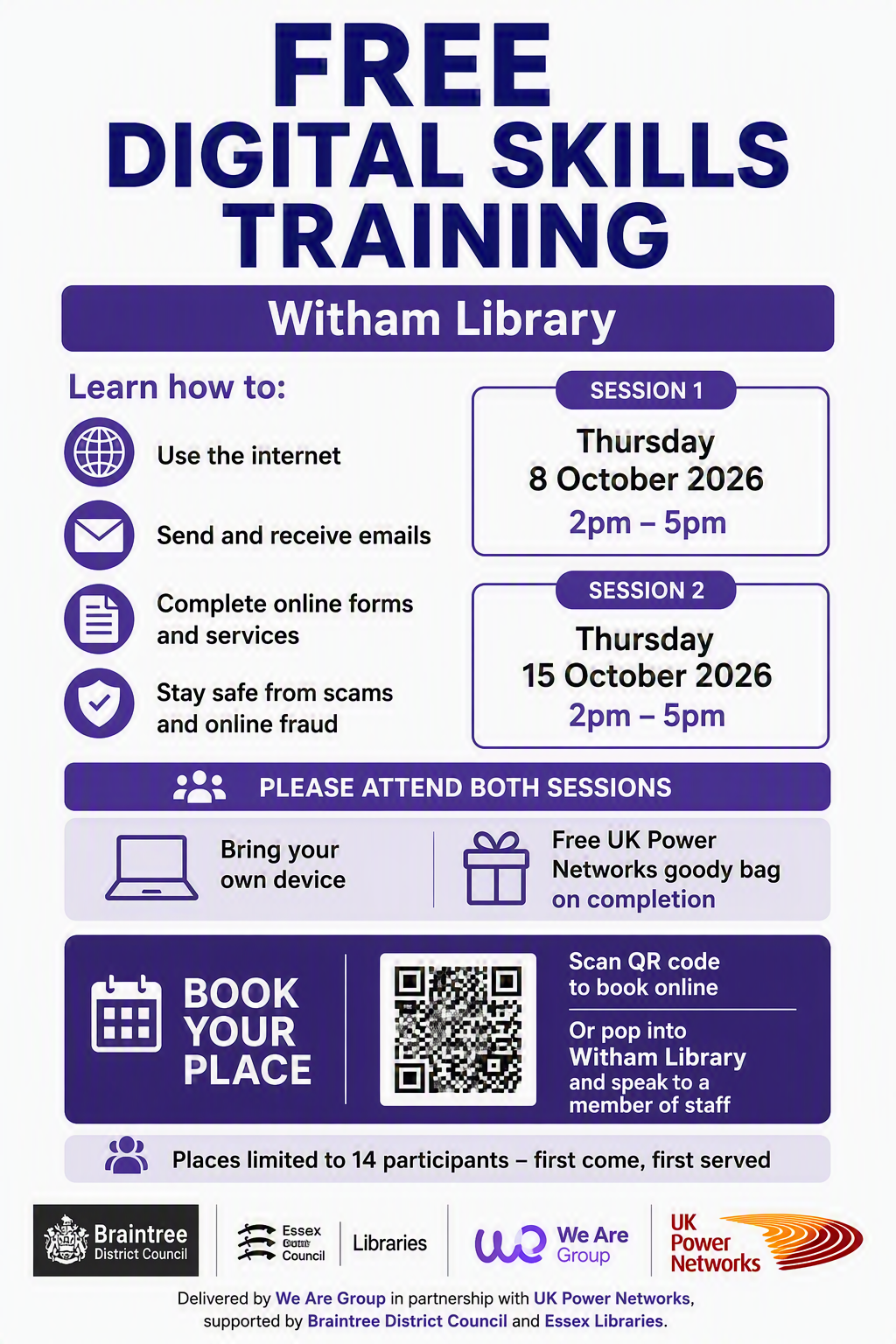 Free Digital sessions Witham