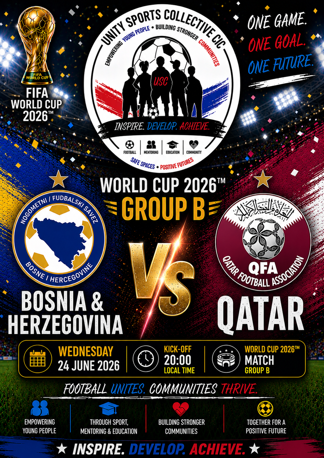 World Cup Bosnia Herzegovina v Qatar