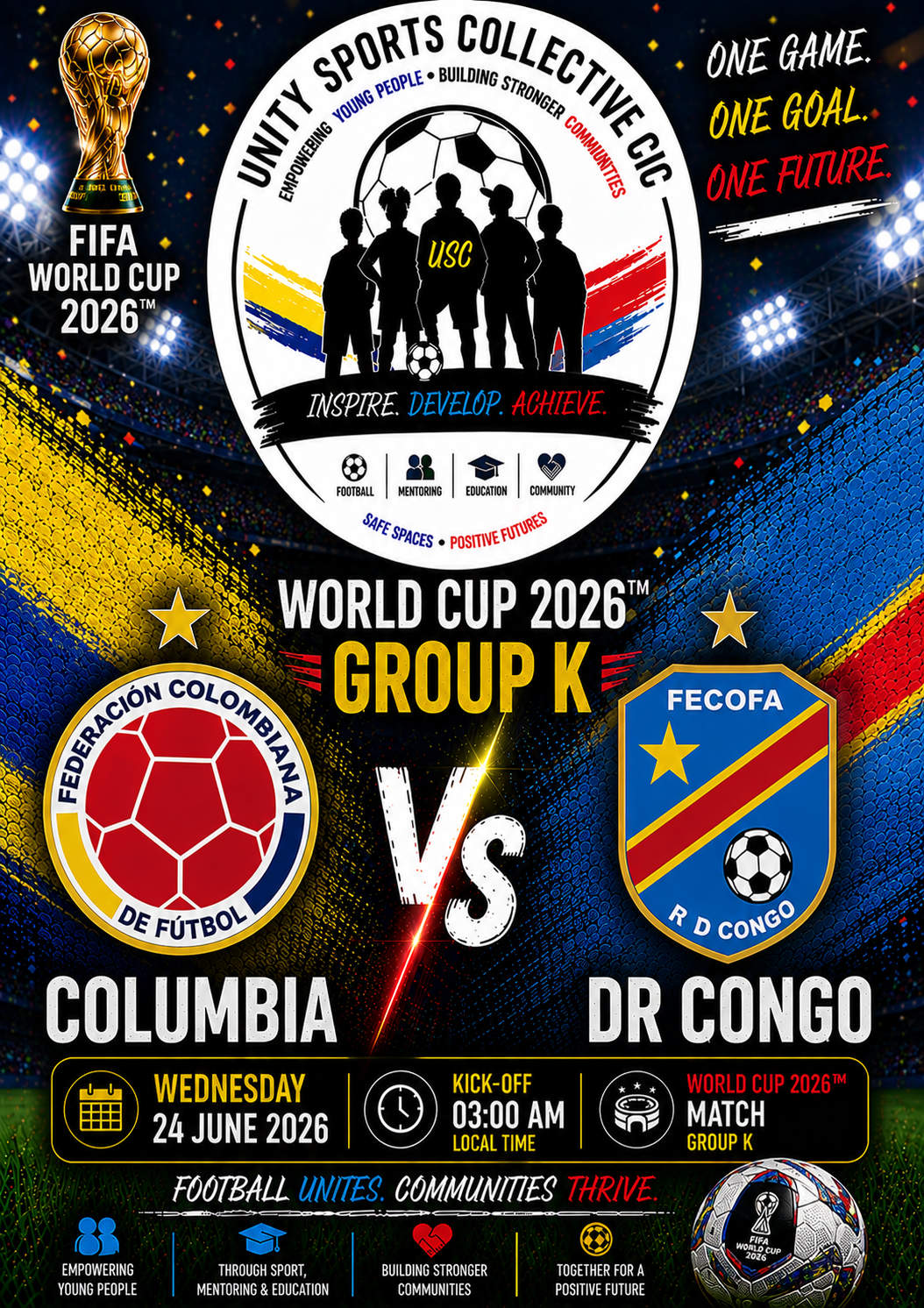 World Cup Colombia v DR Congo 