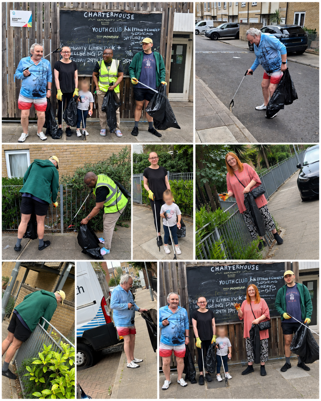 Community Litter Pick Collage