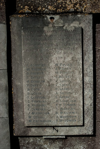 The War Memorial tablet