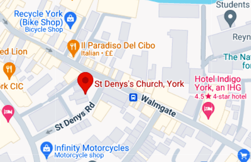St Denys Church Hall Map