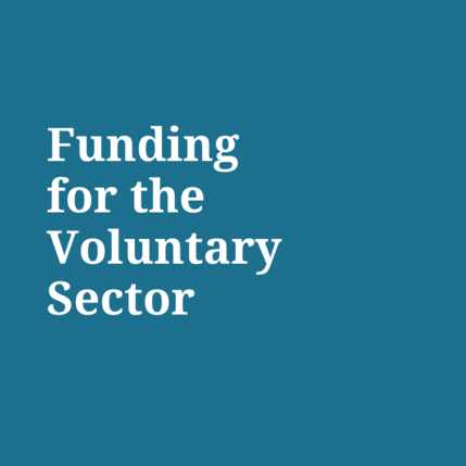Funding for the voluntary Sector