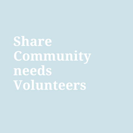 share volunteers