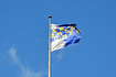 Wandsworth Town Hall Crest Flag Blue Sky
