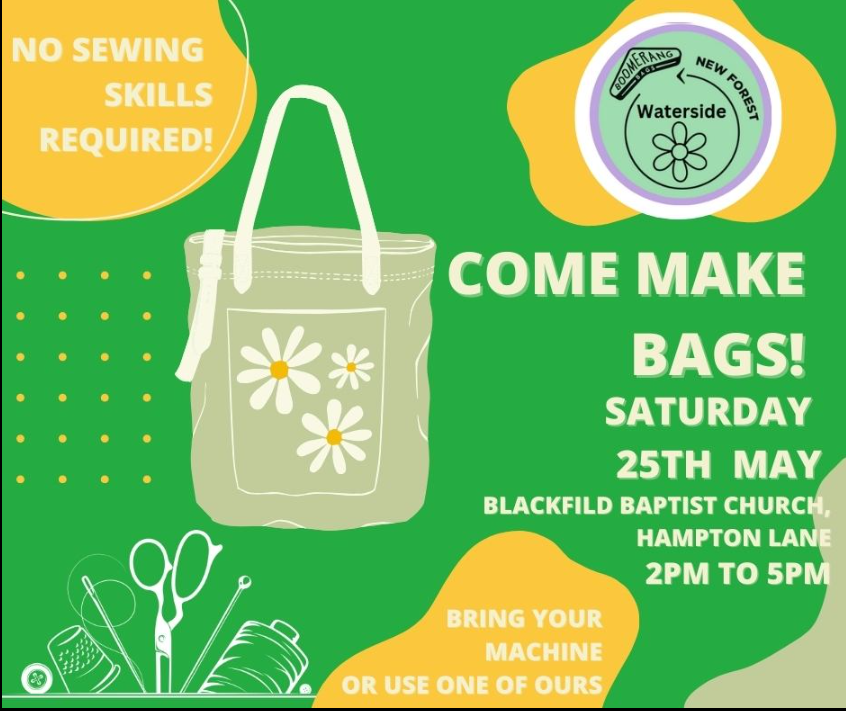 poster advertising boomerang bag event