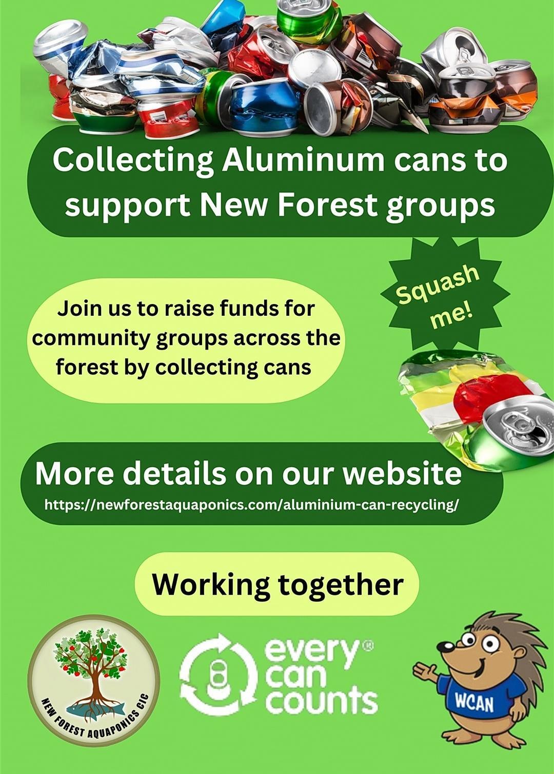 Poster to advertise Aluminium Can collection