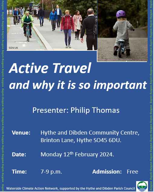 community cycling to advertise talk