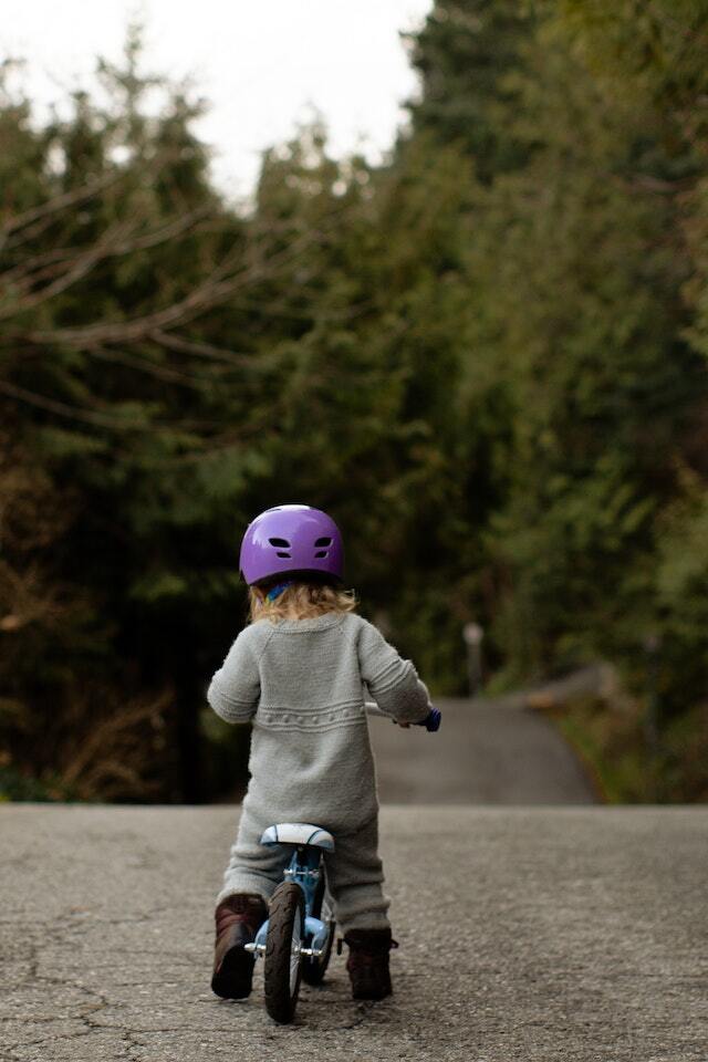 Child on bike