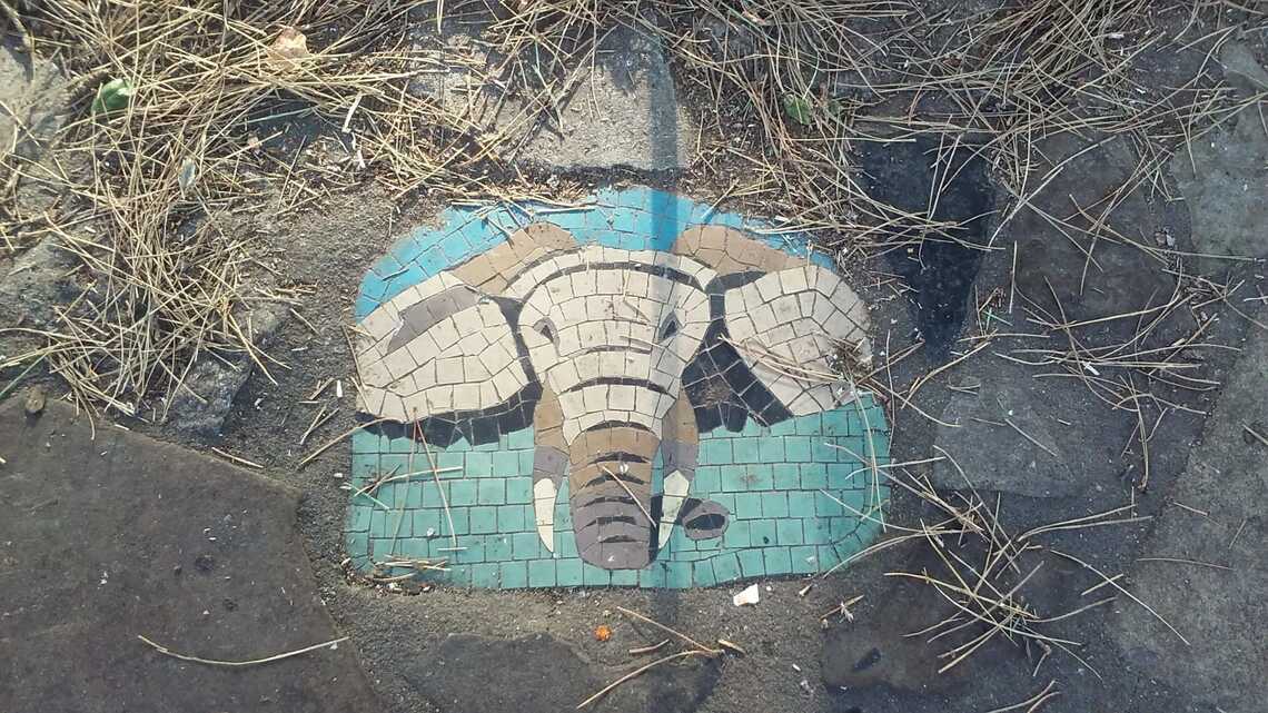 Elephant mosaic