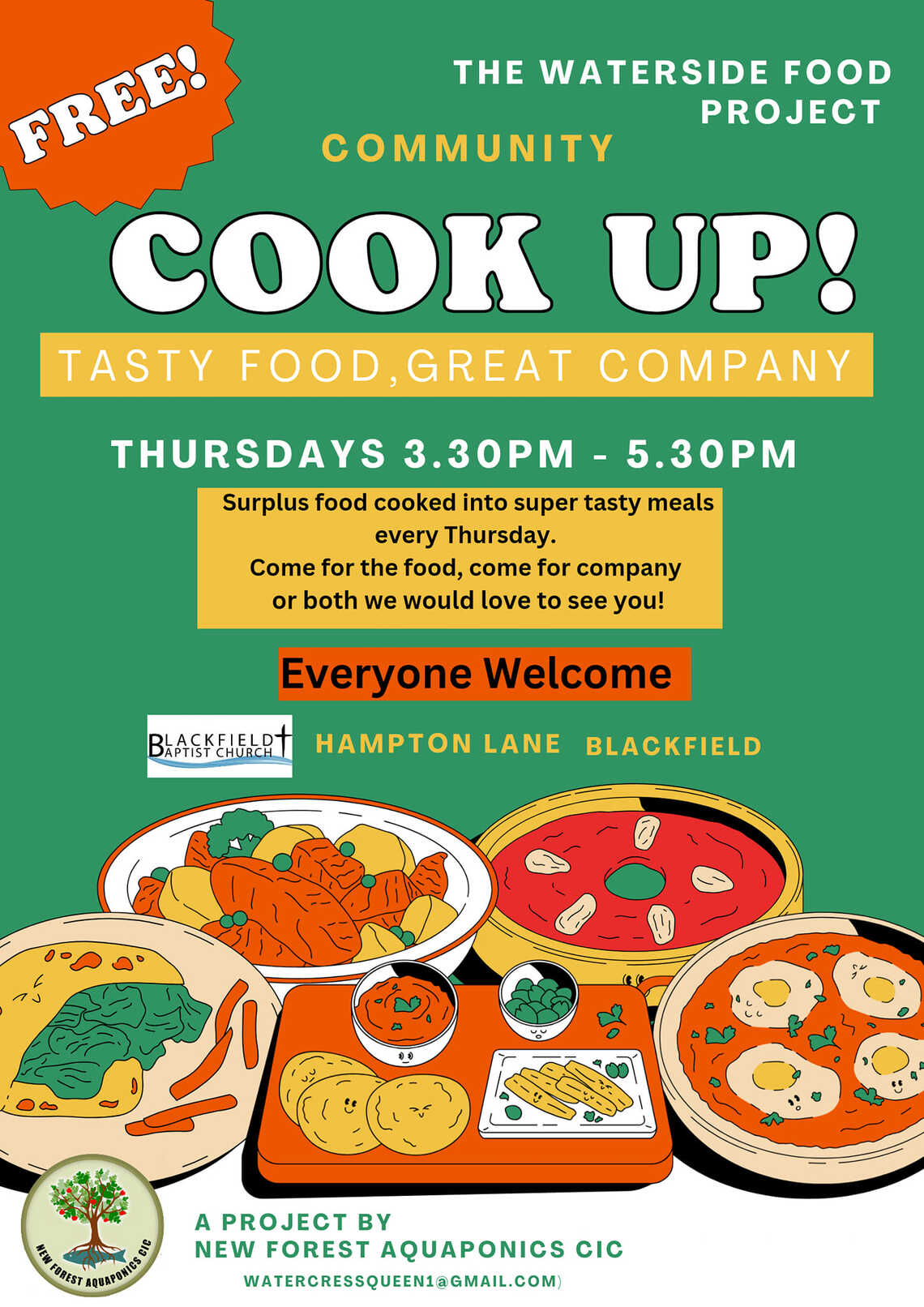 Poster advertising Community Cook up