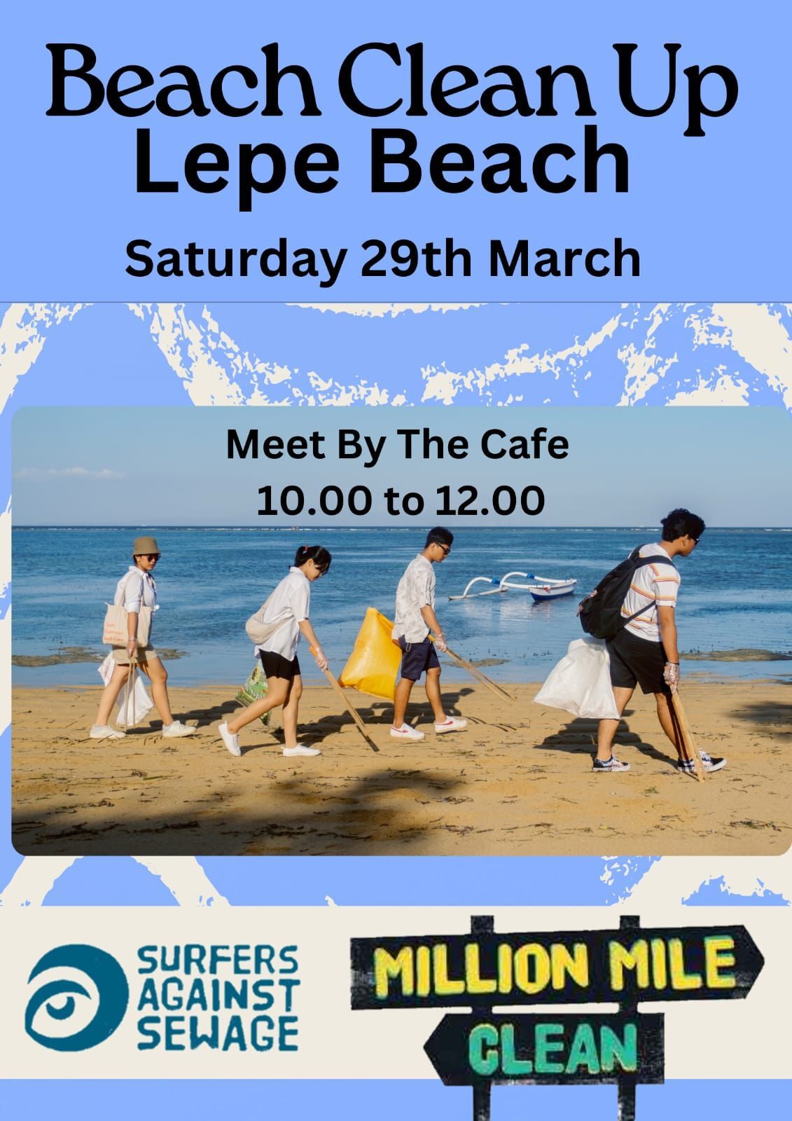 Litter Pick at Lepe Beach poster
