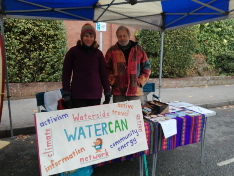 Laura and Barry at the WaterCan Stall