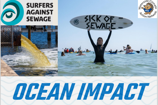 Poster for Surfers Against Sewage talk