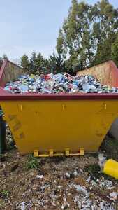 Aluminium can collection point