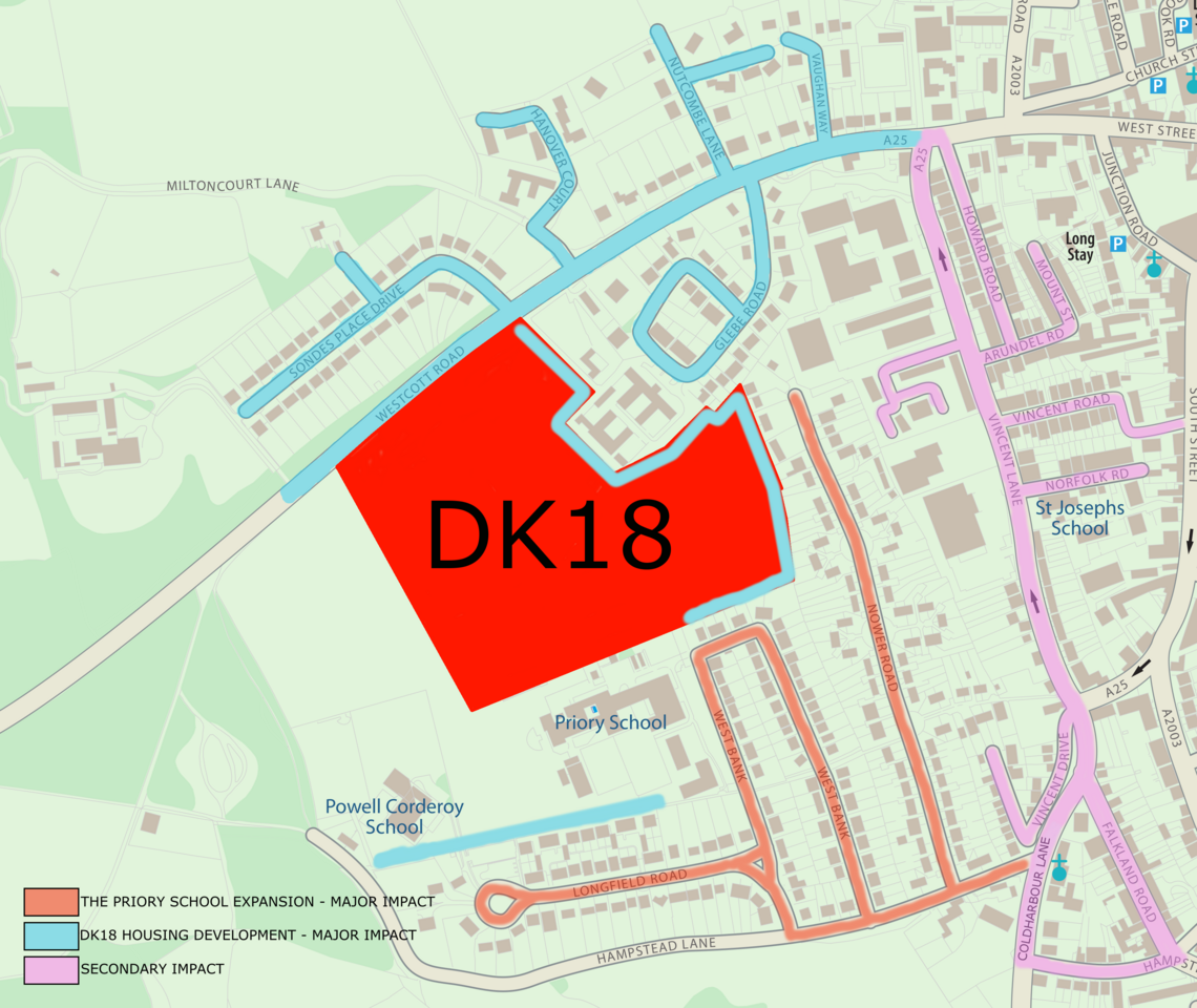 Dorking Map png