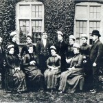 Members of the staff in their best clothes especially for a group photograph 1889. The windows behind them are those of the pantry. Members of the staff in their best clothes especially for a group photograph 1889. The windows behind them are those of the pantry.