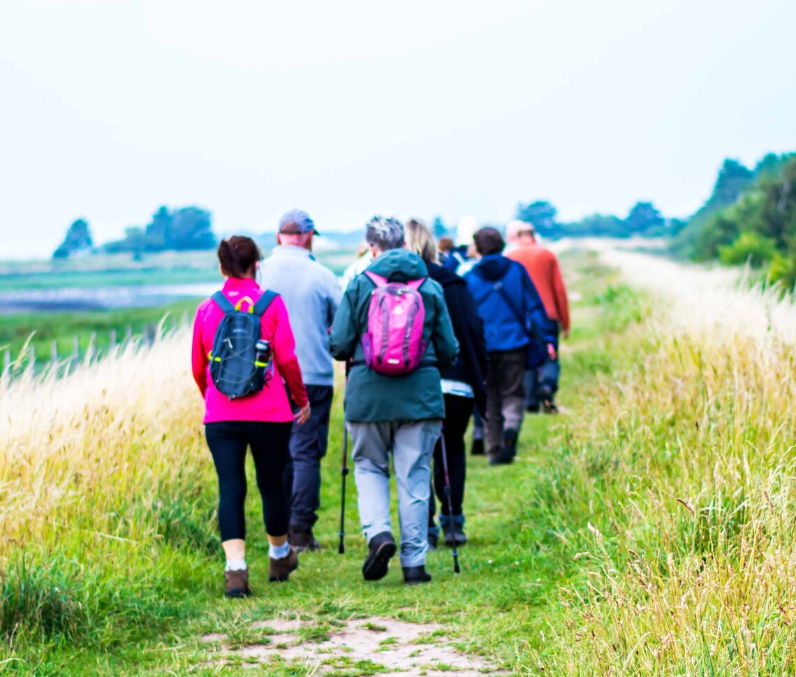 Marshside walkers