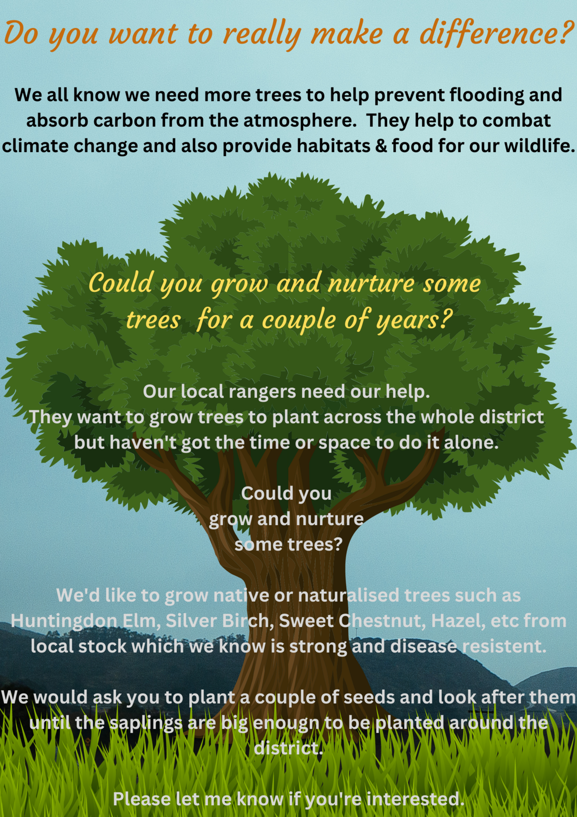 Tree Seed Growing Poster