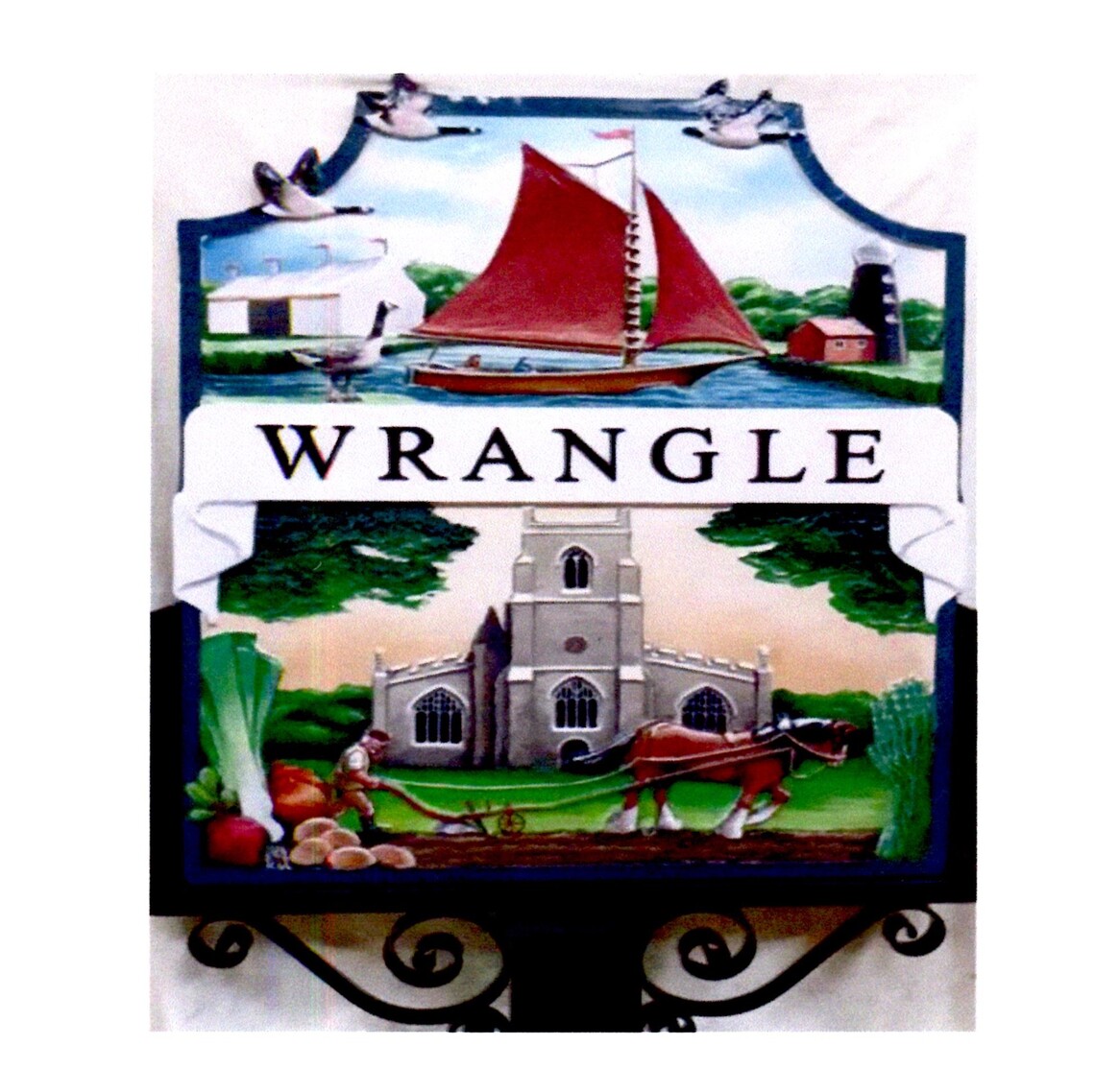 Wrangle Village Sign